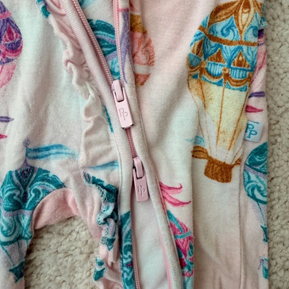 Posh Peanut “Gemma” Footie Ruffled Zippered Pajama - Picture 6 of 11